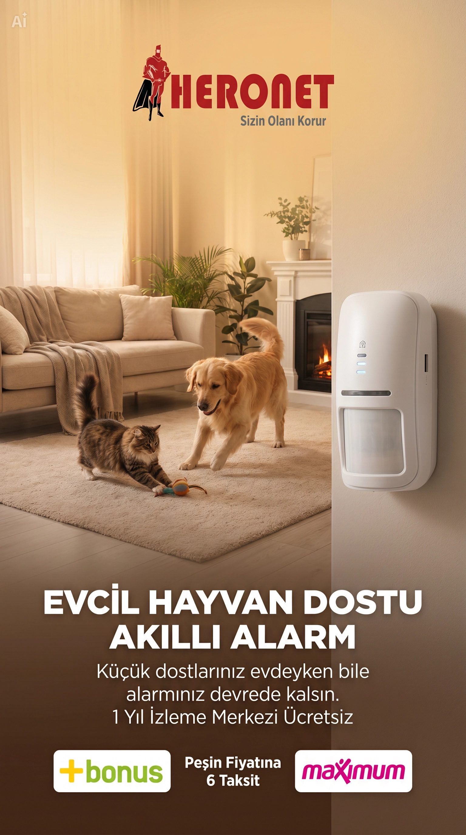 Evcil Hayvanım Var, Alarm Sürekli Çalar Mı? Pet-Immune Sensör Açıklaması