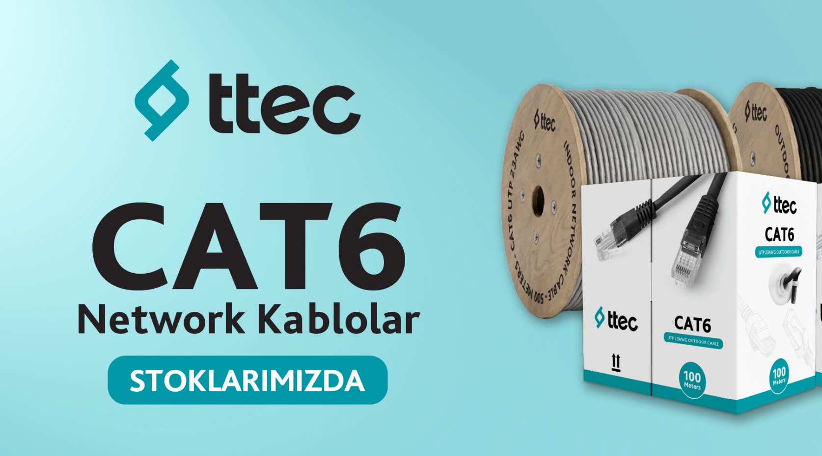 ttec CAT6 Network Kablolar - Stoklarımızda